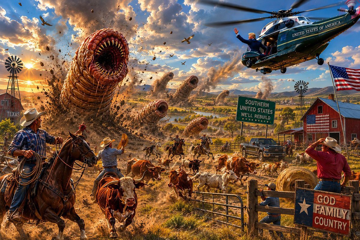 Giant screwworms tearing through a Texas ranch as cowboys flee